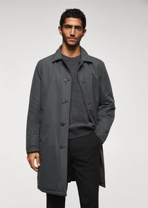 Reversible wool trench coat offers at S$ 179.9 in HE by Mango