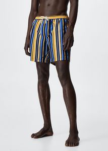 Stripes print swimsuit offers at S$ 25.9 in HE by Mango
