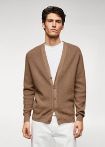 Structured marbled cardigan offers at S$ 59.9 in HE by Mango