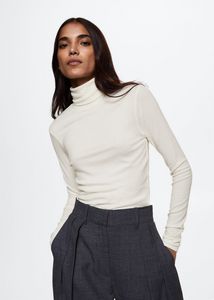 Wool long sleeve t-shirt offers at S$ 39.9 in Mango