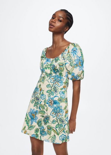Flower print dress offers at S$ 59.9 in Mango