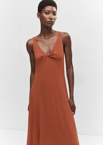Knot knitted dress offers at S$ 39.9 in Mango