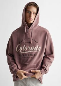 Printed hoodie offers at S$ 49.9 in Mango