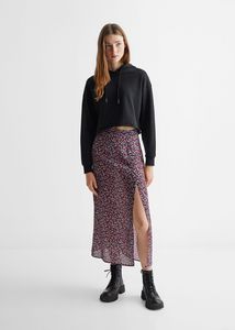 Printed midi skirt offers at S$ 29.9 in Mango
