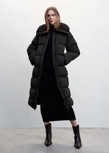 Quilted anorak with sheepskin collar offers at S$ 279 in Mango