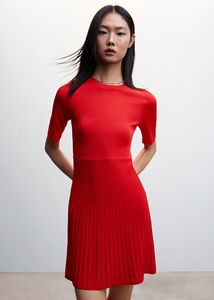 Textured knitted dress offers at S$ 45.9 in Mango