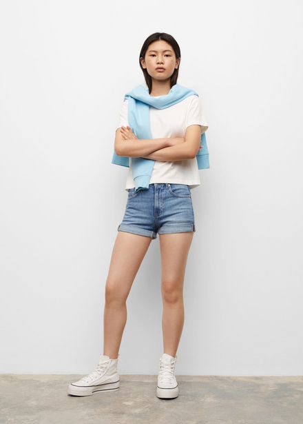 Denim shorts offers at S$ 29.9 in Mango