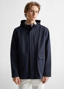 Hooded jacket offers at S$ 69.9 in Mango
