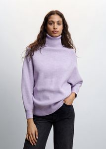 Rolled neck cable sweater offers at S$ 49.9 in Mango
