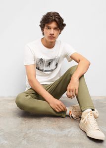 Cotton chinos offers at S$ 19.9 in Mango