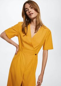 Cross cotton jumpsuit offers at S$ 59.9 in Mango