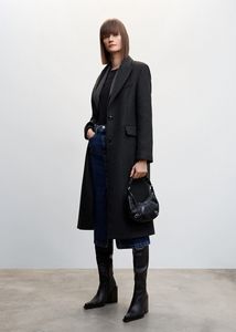 Tailored wool coat offers at S$ 219.9 in Mango