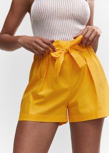 Paperbag shorts with bow offers at S$ 29.9 in Mango