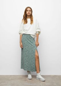 Floral midi skirt offers at S$ 29.9 in Mango