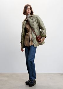 Lightweight quilted anorak offers at S$ 69.9 in Mango