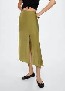 Bow satin skirt offers at S$ 39.9 in Mango
