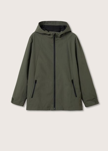 Hooded jacket offers at S$ 45.9 in Mango