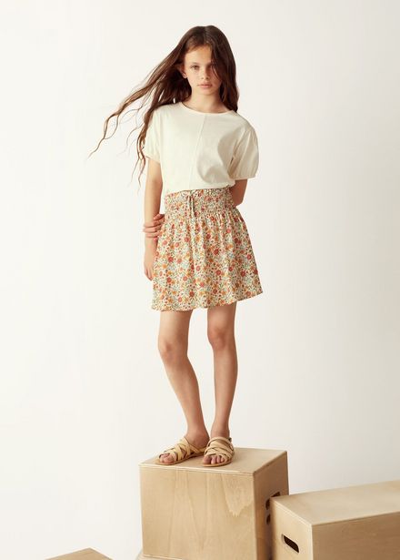Floral print skirt offers at S$ 29.9 in Mango Kids