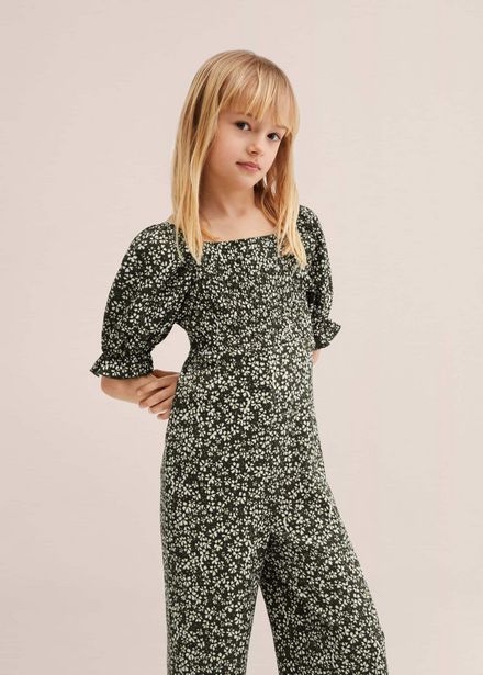 Floral-print long jumpsuit offers at S$ 19.9 in Mango Kids