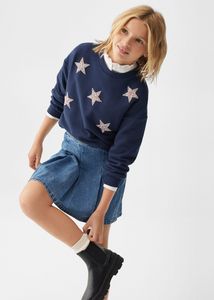 Stars beaded sweatshirt offers at S$ 17.9 in Mango Kids