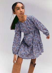 Floral print dress offers at S$ 39.9 in Mango Kids