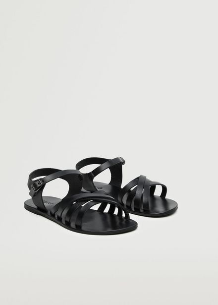 Leather straps sandals offers at S$ 45.9 in Mango Kids