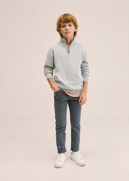 High neck sweater with zip offers at S$ 19.9 in Mango Kids