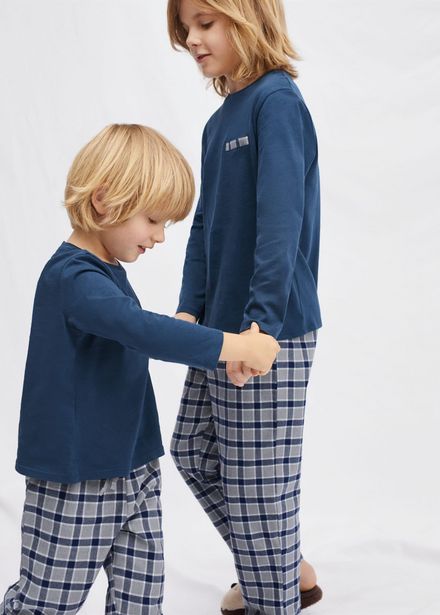 Cotton long pyjamas offers at S$ 29.9 in Mango Kids