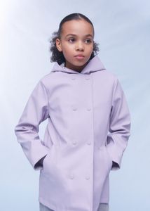 Double-breasted parka offers at S$ 59.9 in Mango Kids