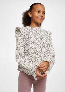 Ruffled floral blouse offers at S$ 15.9 in Mango Kids