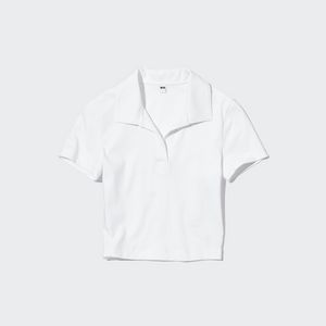 Cropped Skipper Short Sleeve Polo Shirt offers at S$ 9.9 in Uniqlo