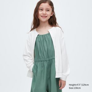 GIRLS UV Protection Crew Neck Cardigan offers at S$ 14.9 in Uniqlo