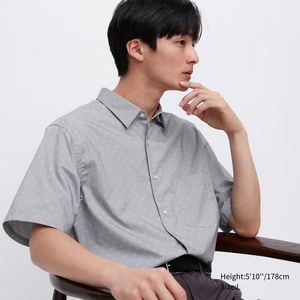 Extra Fine Cotton Short Sleeve Shirt offers at S$ 19.9 in Uniqlo