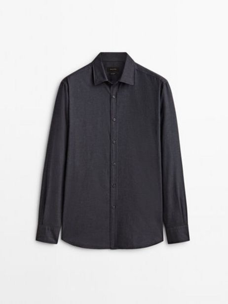 Slim Fit Pinstriped Cotton Shirt offers at S$ 95 in Massimo Dutti