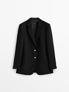 Blazer With Golden Buttons offers at S$ 365 in Massimo Dutti