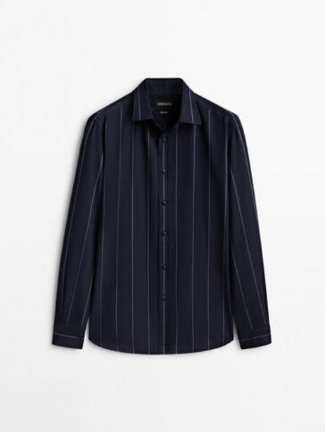 Regular-Fit Pinstripe Shirt - Limited Edition offers at S$ 125 in Massimo Dutti