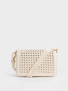 Cecily Woven Shoulder Bag offers at S$ 59 in Charles & Keith