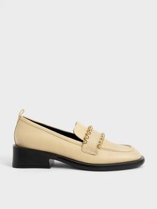 Studded Leather Penny Loafers offers at S$ 106 in Charles & Keith