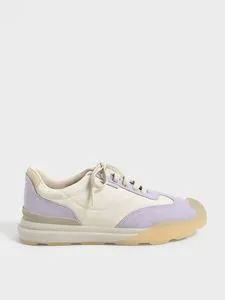 Microfibre & Nylon Low-Top Sneakers offers at S$ 1150 in Charles & Keith