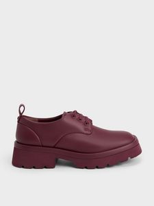Ridged Sole Lace-Up Oxfords offers at S$ 905 in Charles & Keith
