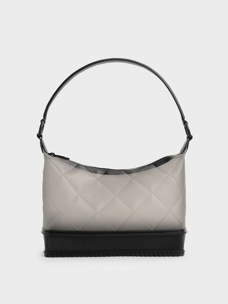Graphic Handle Quilted Shoulder Bag offers at S$ 56 in Charles & Keith