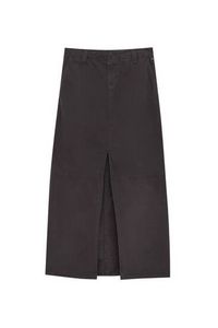 Long skirt with a slit offers at S$ 69.9 in Pull & Bear