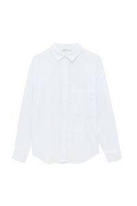 Long sleeve white shirt offers at S$ 27.9 in Pull & Bear