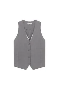 Smart waistcoat with back tie offers at S$ 55.9 in Pull & Bear