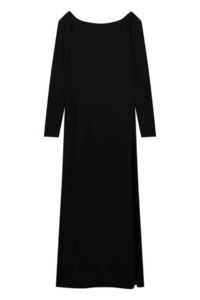 Long black dress offers at S$ 59.9 in Pull & Bear