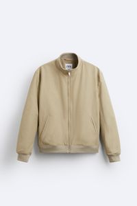 JACKET WITH TAB COLLAR offers at S$ 75.9 in ZARA