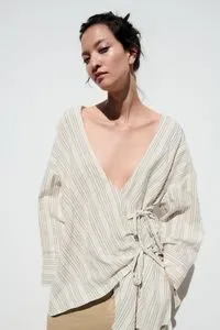 STRIPED RUSTIC SHIRT offers at S$ 59.9 in ZARA