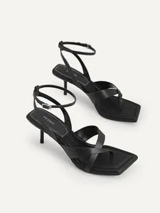 Strappy Square-Toe Heel Sandals offers at S$ 41.9 in Pedro