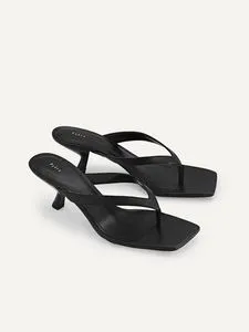 Jennifer Square Toe Thong Heel Sandals offers at S$ 41.9 in Pedro