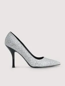 Glitter Leather Pointed Pump Heels offers at S$ 62.9 in Pedro